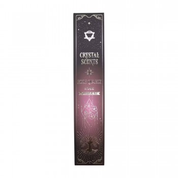 Rožių Kvapo smilkalai su Rožinio Kvarco kristalais Crystal Scents